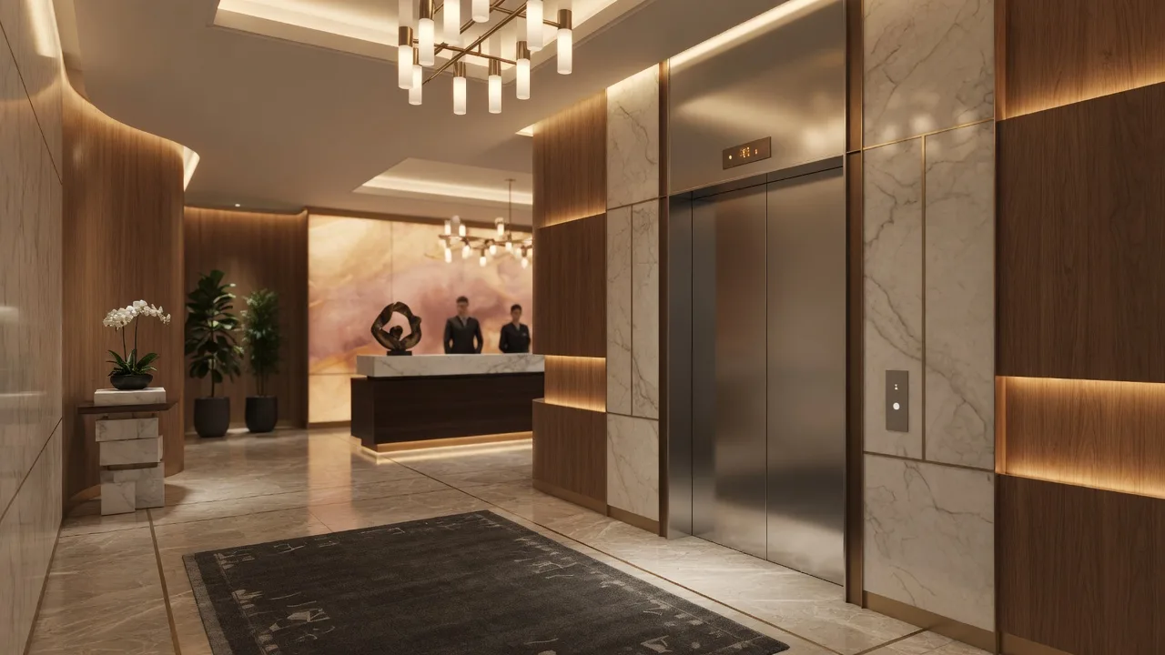 Hotel elevator suite in Hassan