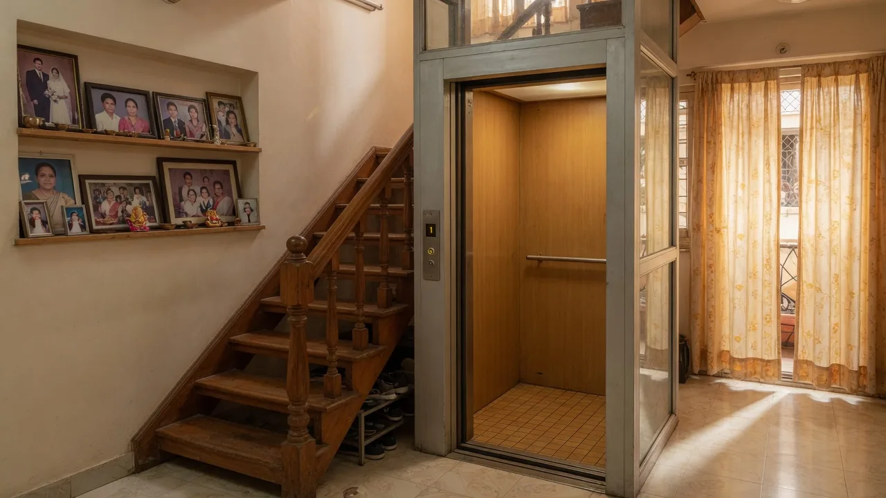 Residential duplex lift in Kushalnagar