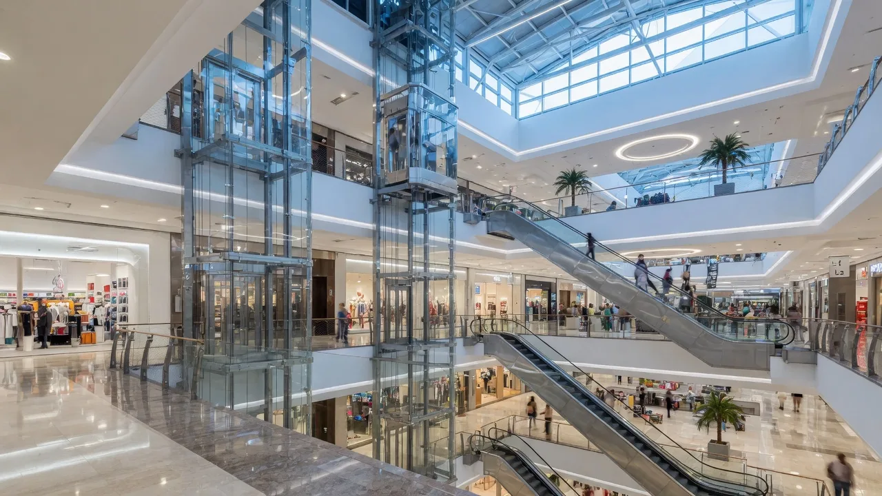 Shopping mall elevators in Mysore